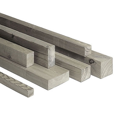 Bois pin blanchi traité raboté Ep. 41 x l. 250mm x L. 4.30m