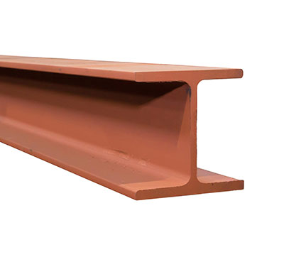 IPN fibre de verre - marron - l. 50 x H. 100mm x L. 5.80m