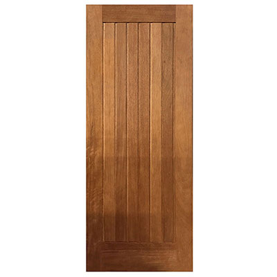 Porte bois rouge MEXICANA - brut - l. 83 x H. 211 cm