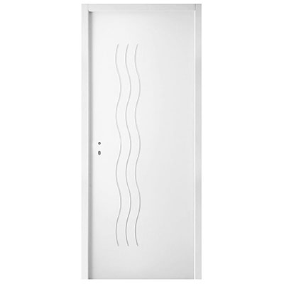 Bloc-porte postformée CASCADE prépeint - poussant gauche - Ep. 4 x l. 83 x H. 204cm