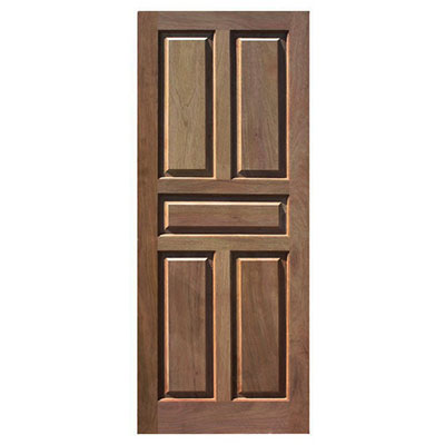 Porte bois exotique 5P - brut - Ep. 3.5 x l. 93 x H. 211cm