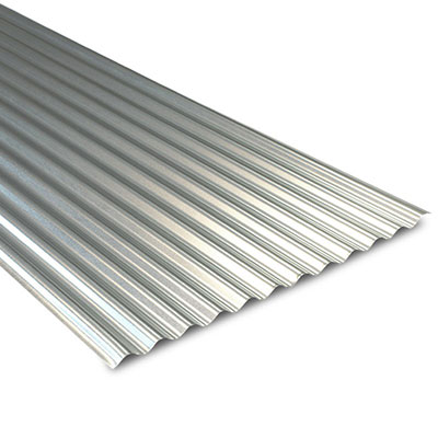 TOP CARAIBES - Tôle ondulée galvanisée 50/100 L.600 x l.90 cm