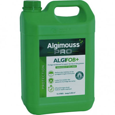 ALGIMOUSS PRO - Imperméabilisant ALGIFOB+ terrasses et dallages - 5L