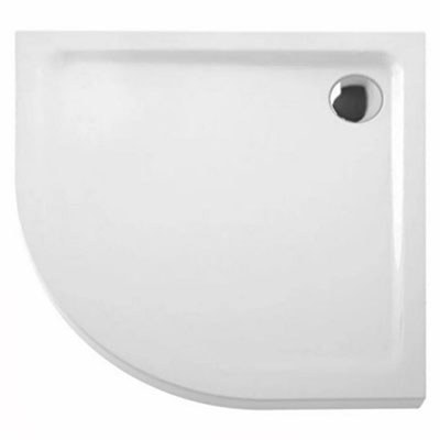Receveur de douche d'angle ARKITEKT NF - blanc - Ep. 5.5 x l. 90 x L. 90cm