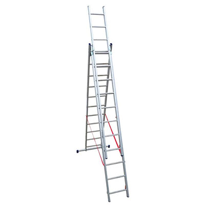 Echelle transformable STILO - 3 plans - Hauteur max. 5.10m - 3x8 marches
