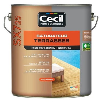 CECIL - Saturateur terrasses bois SX725 - naturel - 5L