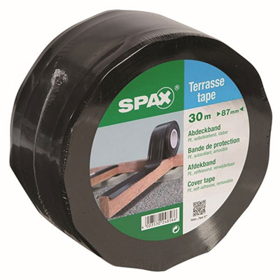 Adhésif d'étanchéité SPAX - noir - l. 87mm x L. 30m