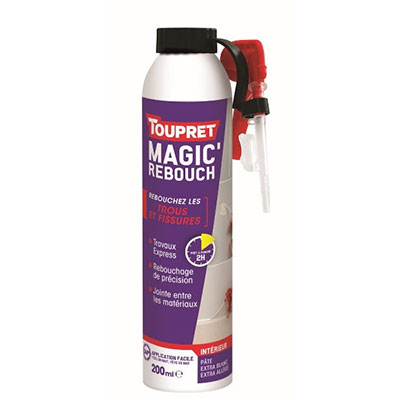 TOUPRET® - Enduit de rebouchage MAGIC'REBOUCH - blanc - 200ml