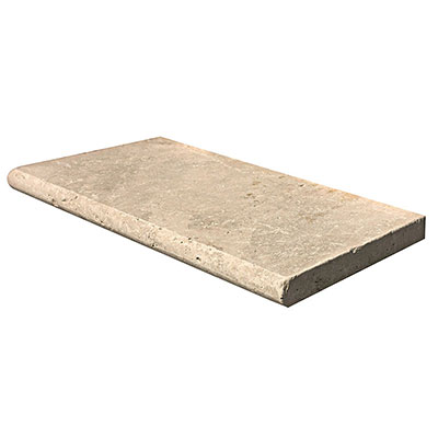 Margelle droite TRAVERTIN CLASSIC Ep. 3.2 x l. 33 x L. 61cm - vendu à l'unité