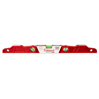Niveau trapèze à bulle acier Long. 60cm - GEDIMAT PERFORMANCE PRO