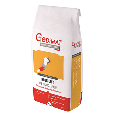 Enduit de bouchage - sac de 5kg - GEDIMAT PERFORMANCE PRO