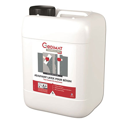 Adjuvant latex béton - 5L - GEDIMAT PERFORMANCE PRO