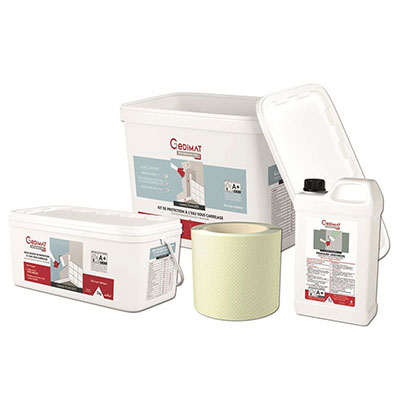 Kit complet de protection à l'eau sous carrelage pour entourage de douche ou baignoire - 6m² - GEDIMAT PERFORMANCE PRO