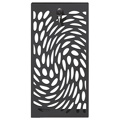 Fontaine murale TOURBILLON alu - anthracite - l. 35 x P. 14 x H. 80cm