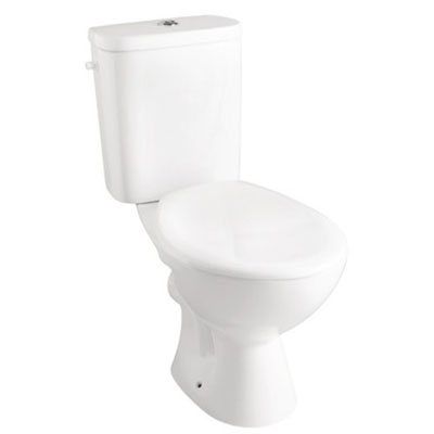 Pack wc ELIA double chasse + abattant - blanc