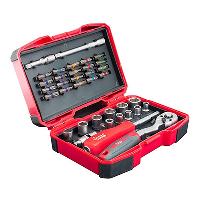 Coffret de serrage avec 37 embouts + accessoires - GEDIMAT PERFORMANCE PRO