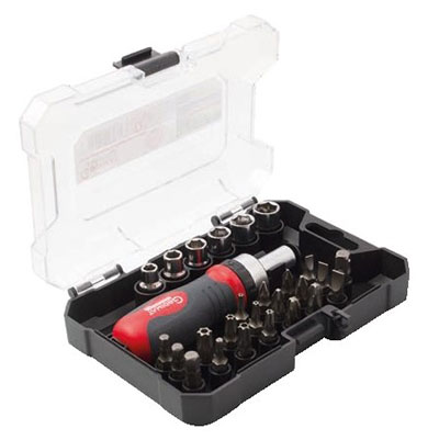 Coffret tournevis à cliquet avec 26 accessoires - GEDIMAT PERFORMANCE PRO