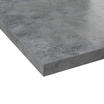 Plan de travail stratifié - béton ciré - Ep. 39mm x l. 65 x L. 305cm