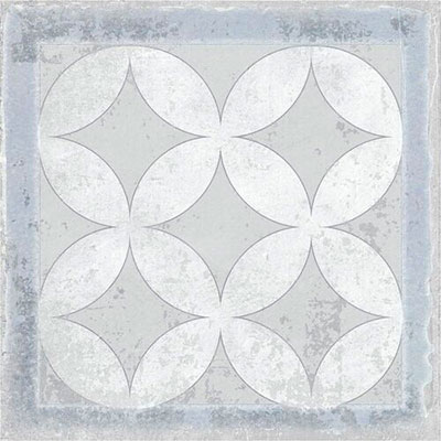 Carrelage intérieur BOULEVARD décor 20 x 20 cm - grès cérame émaillé - Décor A grey - boîte de 0,56 m²