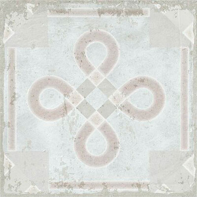 Carrelage intérieur BOULEVARD décor 20 x 20 cm - grès cérame émaillé - Décor C taupe - boîte de 0,56 m²