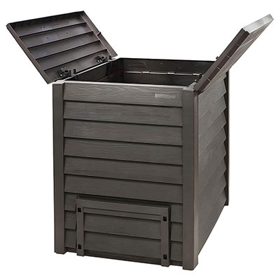 Composteur Thermowood PVC - imitation bois - 600L