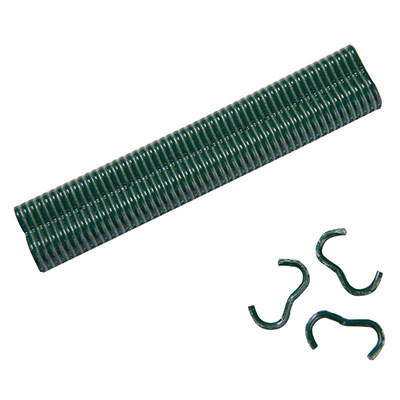Agraphes plastifiées 20mm - vert - boîte de 1000