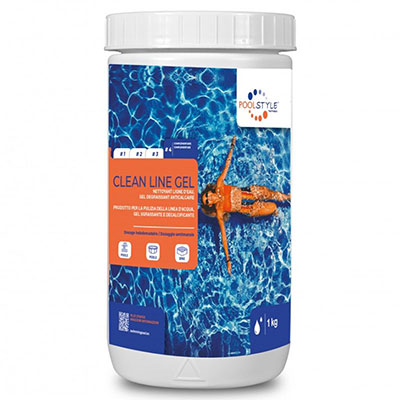 Nettoyant POOLSTYLE Clean Line Gel pour piscine - 1kg