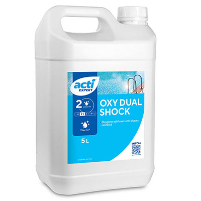 Désinfectant ACTI OXY DUAL SHOCK pour piscine - 5L