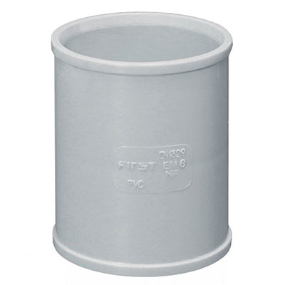 FIRST - Manchon PVC NF-Me - gris - femelle/femelle ø 32mm