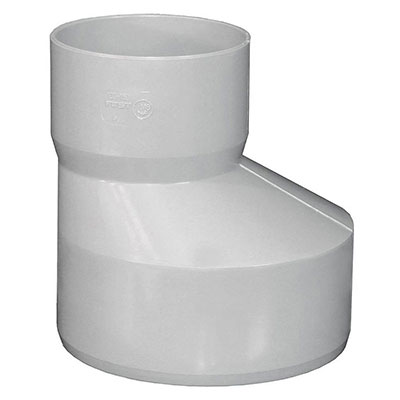 FIRST - Réduction excentrée PVC - gris - mâle/femelle ø 160-100mm