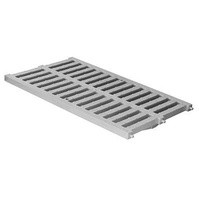 FIRST - Grille renforcée pour caniveau PVC - gris - l. 300 x L. 500mm