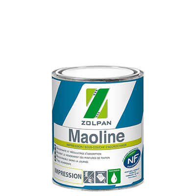 ZOLPAN - Impression et finition MAOLINE NF - blanc mat - 1L