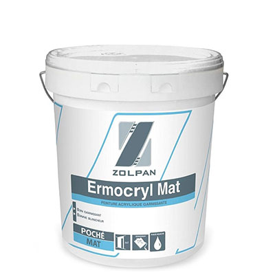 ZOLPAN - Peinture ERMOCRYL Mat 90 - blanc - 10kg