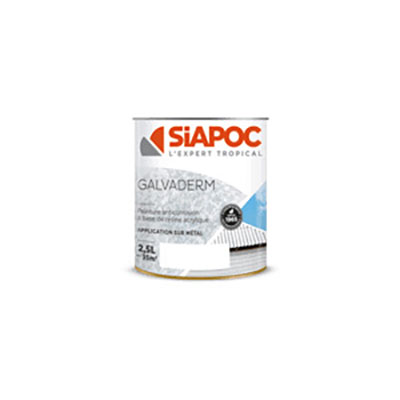 SIAPOC - Peinture antirouille GALVADERM - vert jardin satin - 2.5L