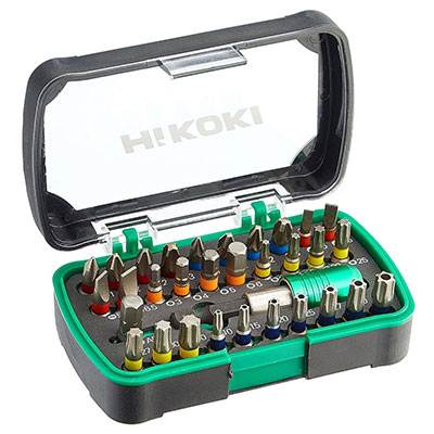HIKOKI - Coffret de 32 embouts de vissage + porte-embout + adaptateur