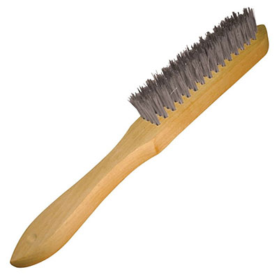 LEMAN - Brosse fil acier manche bois