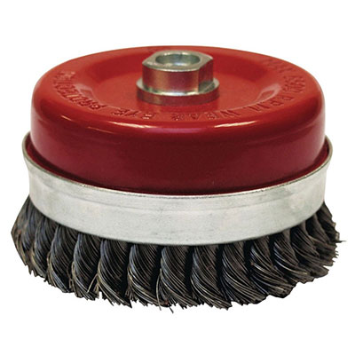 LEMAN - Brosse conique fil acier torsadé ø 65mm