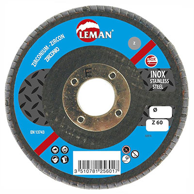 LEMAN - Disque à lamelles zirconium ø 125mm grain 80