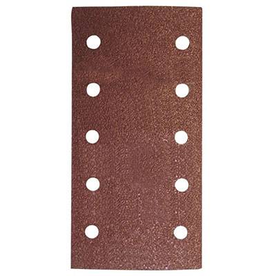 LEMAN - Patins perforés velcro multi-usages - corindon - l. 115 x L. 230mm grain 80 - vendu par 8