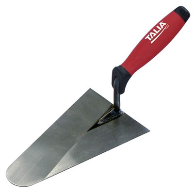 TALIAPLAST - Truelle italienne ronde acier manche bi-matière Long. 18cm