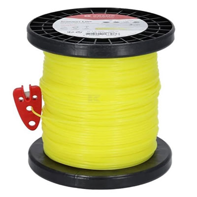 Fil nylon rond - jaune - ø 1.6mm x L. 100m