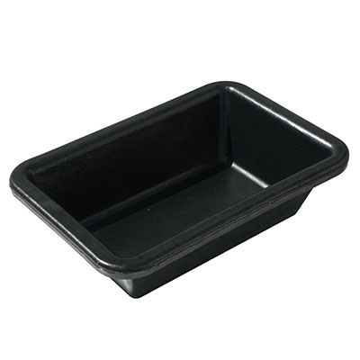 TALIAPLAST - Auge rectangulaire fond plat - noir - 25L