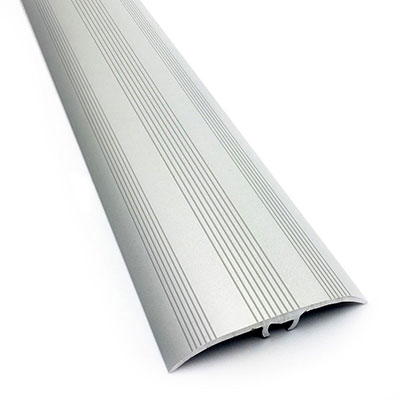 DINAC - Barre de seuil multi-niveaux HARMONY Strié alu - chromé - l. 41mm x L. 93cm