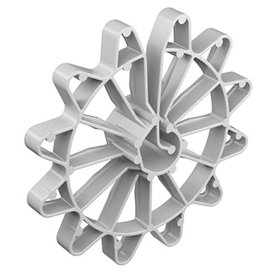PLAKA - Cales ponctuelles DINKI PVC ø 5-14 x Ep. 40mm - vendu par 125