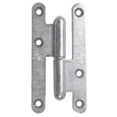 TORBEL - Paumelle bout rond zingué NF - droite - l. 50 x H. 110mm