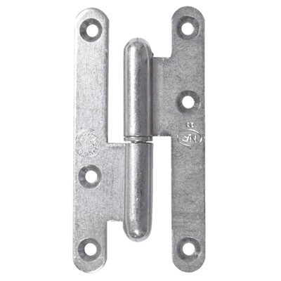TORBEL - Paumelle bout rond zingué NF - gauche - l. 50 x H. 110mm