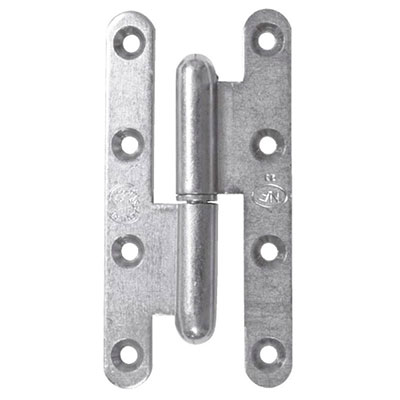 TORBEL - Paumelle bout rond zingué NF - gauche - l. 55 x H. 140mm