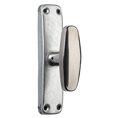 Crémone MAP-3BX avec bouton inox + gâches + chapiteaux