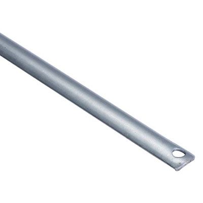 Tringle pour crémone zingué section 16 x 6mm x L. 1.35m
