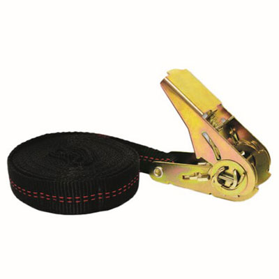 Sangle avec tendeur à cliquet polypropylène - noir - l. 25mm x L. 5m